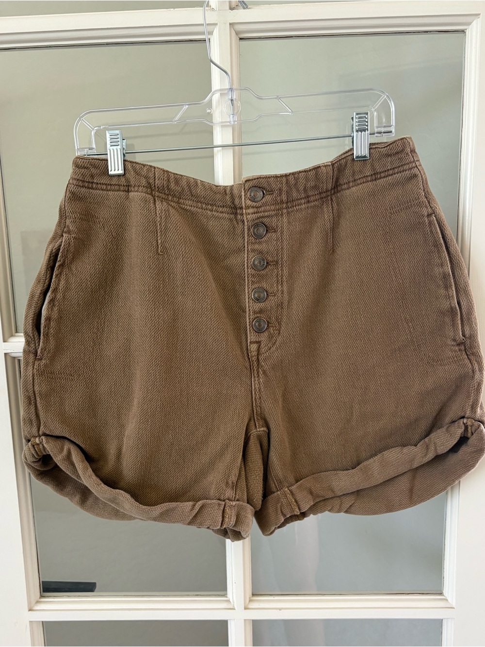 FREE PEOPLE We The Free Osaka Shorts in Brown